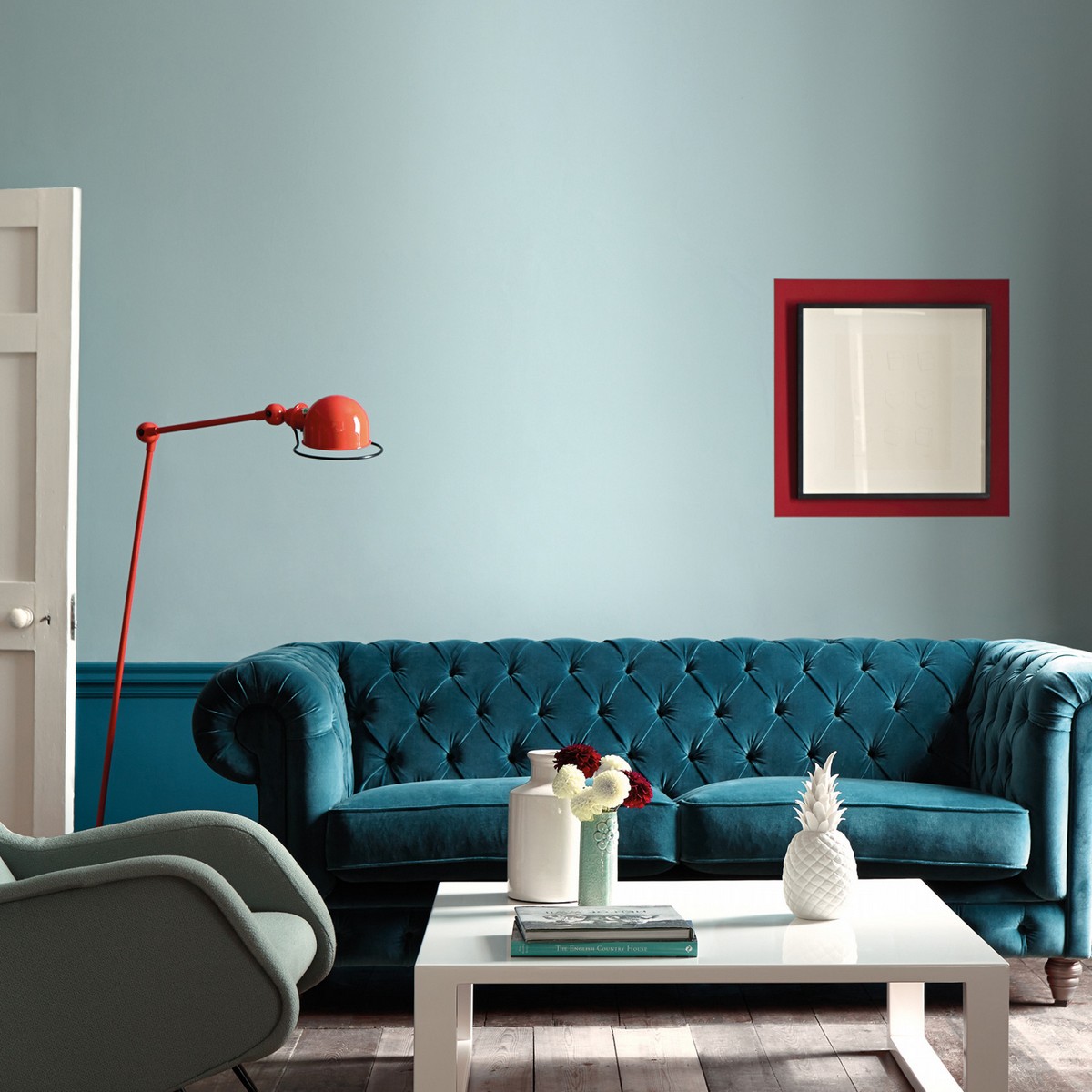 Interior paint Little Greene color голубой Celestial Blue (101).